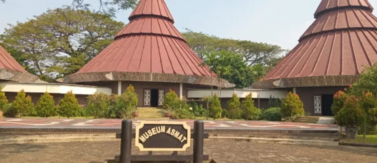 Salah satu anjungan museum suku Asmat di TMII, Jakarta Timur (Sumber: Dok. Pribadi)