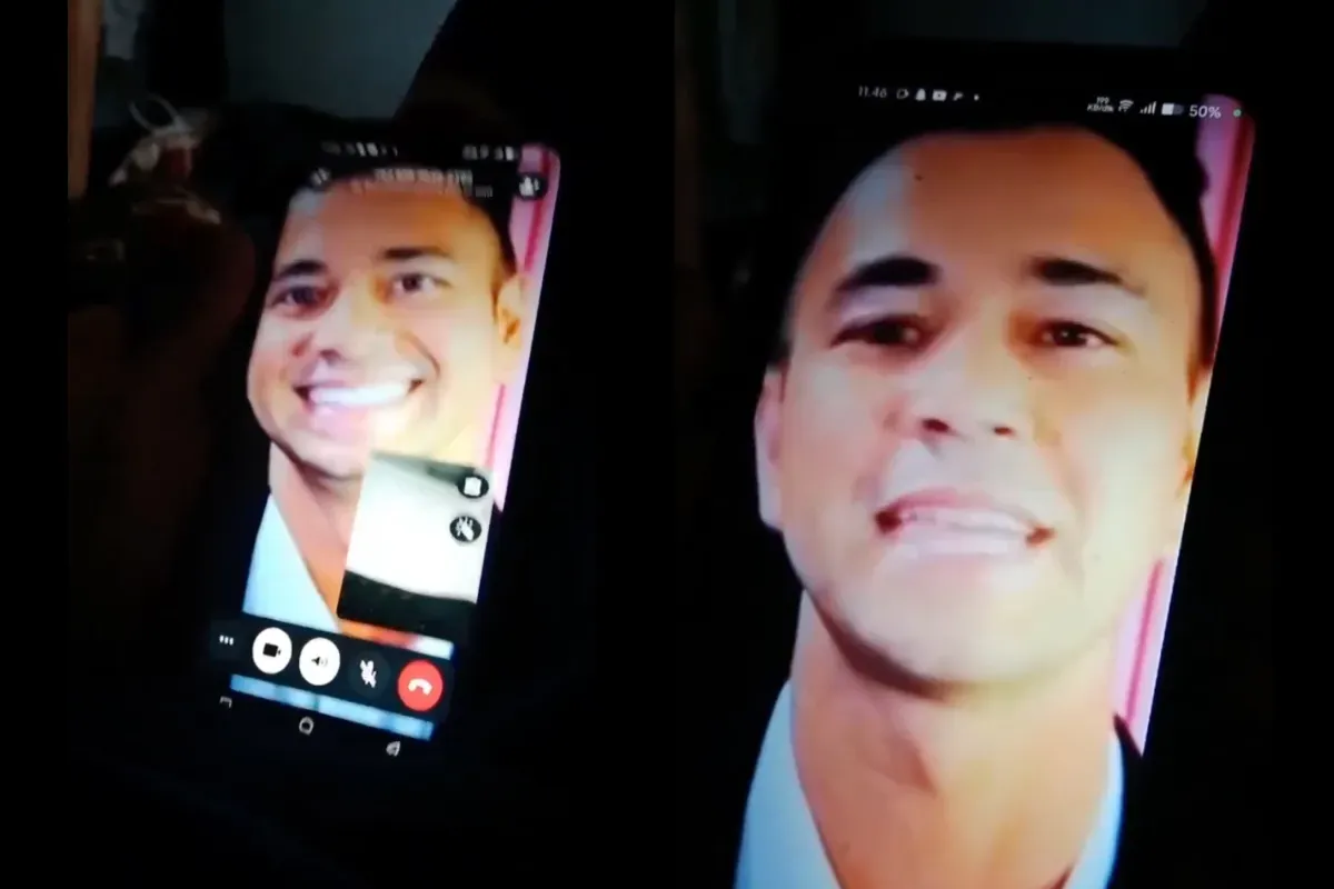 Ilustrasi wajah Raffi Ahmad yang digunakan oleh penipu. (Sumber: X/@dinossorry)