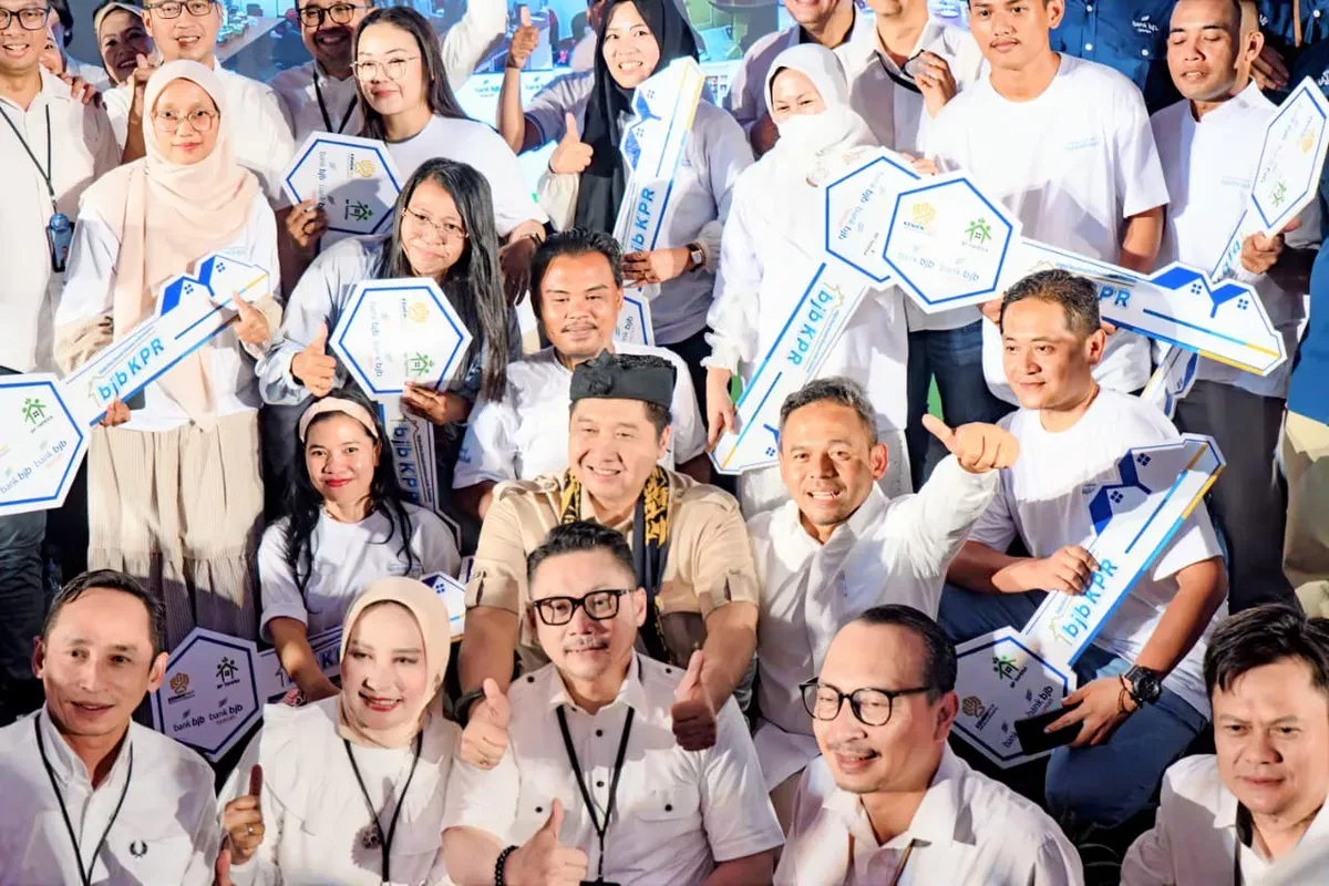 bank bjb menggelar acara Akad Massal dan Serah Terima Kunci bagi 1.080 debitur KPR Sejahtera FLPP. (Sumber: Dok. bank bjb)