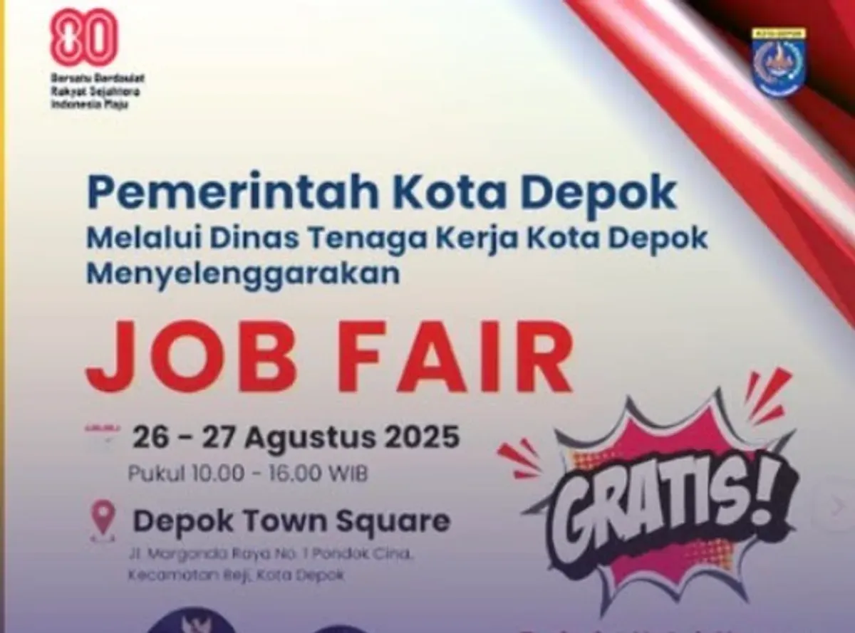 Job Fair Depok Agustus 2025 (Sumber: Instagram @depokbagus)