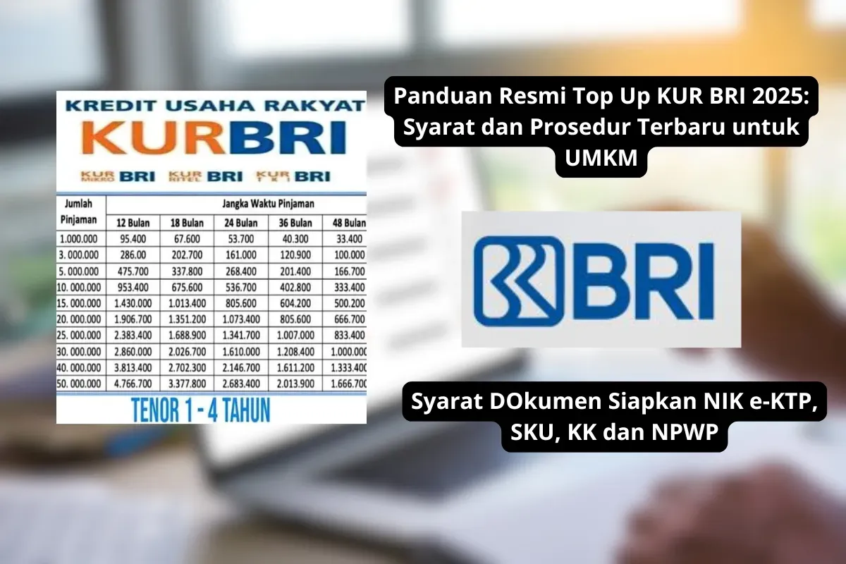 Cara mengajukan Top Up KUR BRI terbaru 2025 (Sumber: Poskota/Yusuf Sidiq)