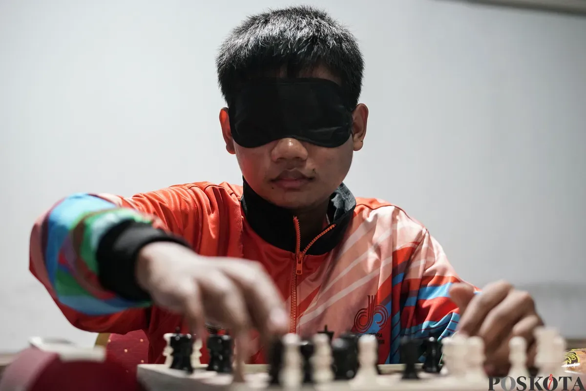 Penyandang disabilitas mengikuti Pekan Olahraga Penyandang Disabilitas Tingkat Provinsi DKI Jakarta Tahun 2025 di Jakarta International Roller Track Arena (JIRTA) dan GOR Sunter, Tanjung Priok, Jakarta Utara, Rabu, 27 Agustus 2025. (Sumber: Poskota/Bilal Nugraha Ginanjar)
