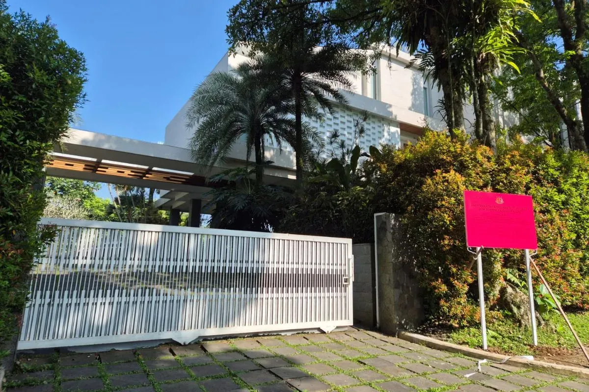 Rumah mewah milik tersangka korupsi Mohammad Riza Chalid di Rancamaya, Bogor Selatan, Kota Bogor, disita Kejagung. (Sumber: Dok. Kejagung)