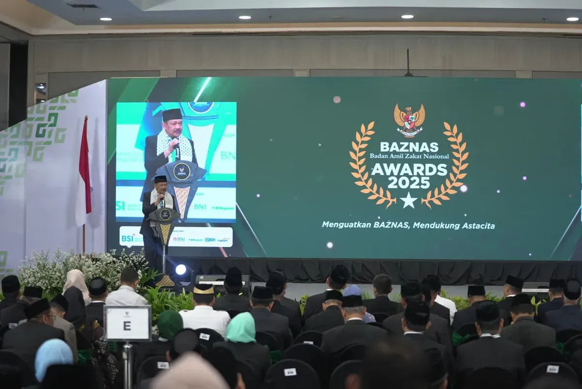 Baznas Award 2025 digelar memberikan penghargaan kepada 906 penggerak zakat, baik tingkat lembaga maupun perorangan. (Sumber: Dok. Baznas)
