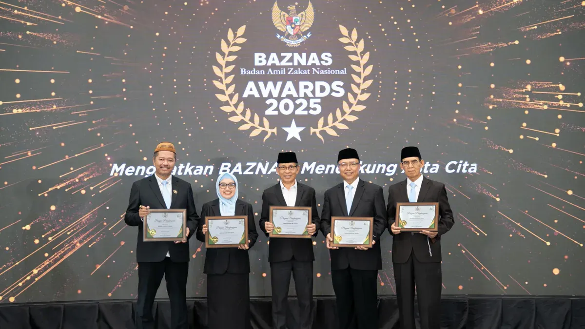 Bazis Jakarta Borong 5 Penghargaan di Baznas Award 2025 (Sumber: Dok. Baznas)