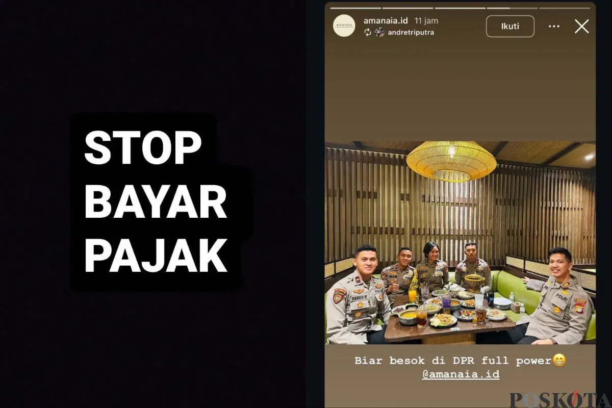Viral Foto Anggota Polisi Tengah Makan di Restoran Mewah, Bill Sampai Rp11 Juta (Sumber: Instagram/storyrakyat)