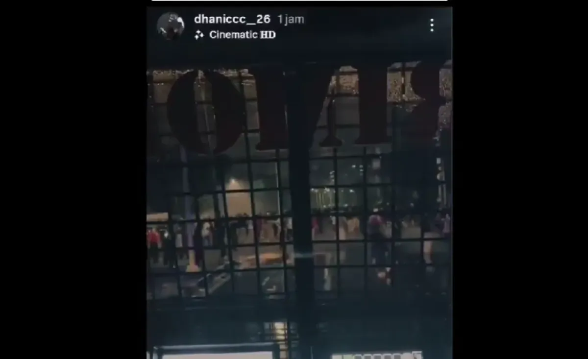 Tangkapan layar Instagram Story akun @dhaniccc_26 yang viral pasca tragedi Brimob melindas ojol. (Sumber: X/@barengwarga)