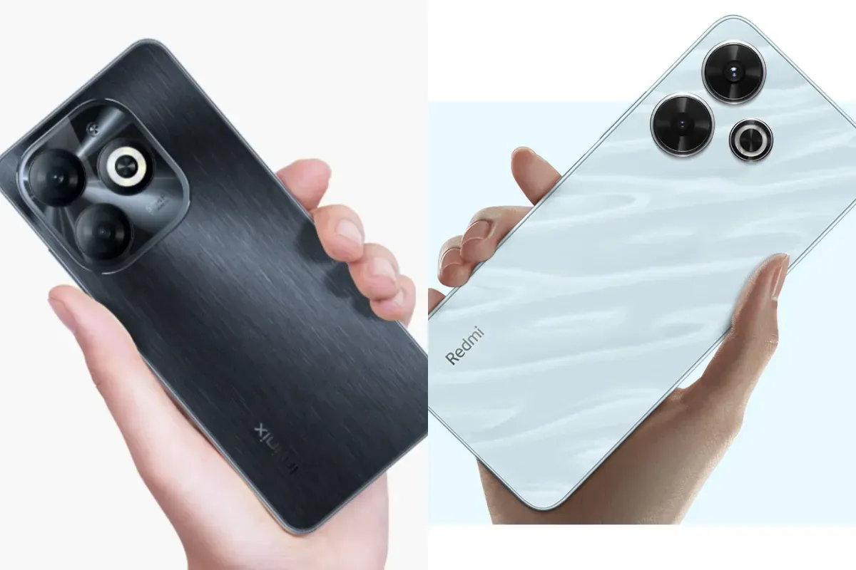 Ponsel murah Rp1 jutaan dengan RAM 8 GB. (Sumber: Xiaomi & Infinix)