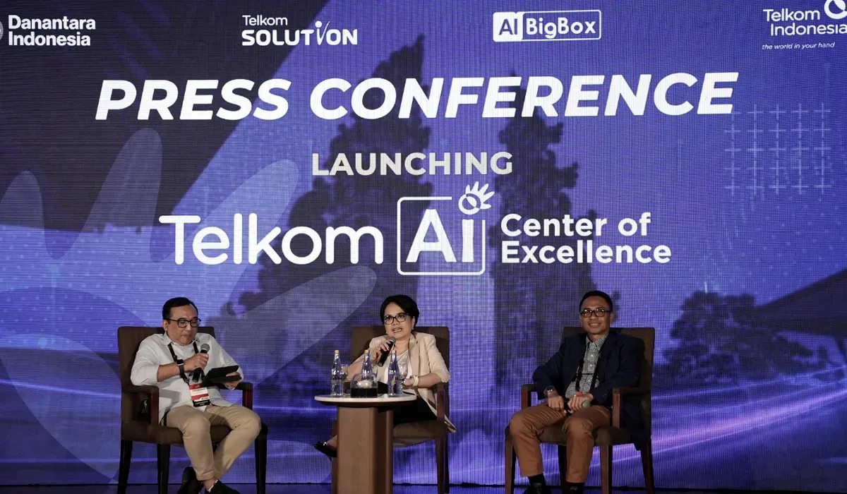 Peluncuran Telkom AI Center of Excellence di Bali International Convention Center. (Sumber: Telkom)