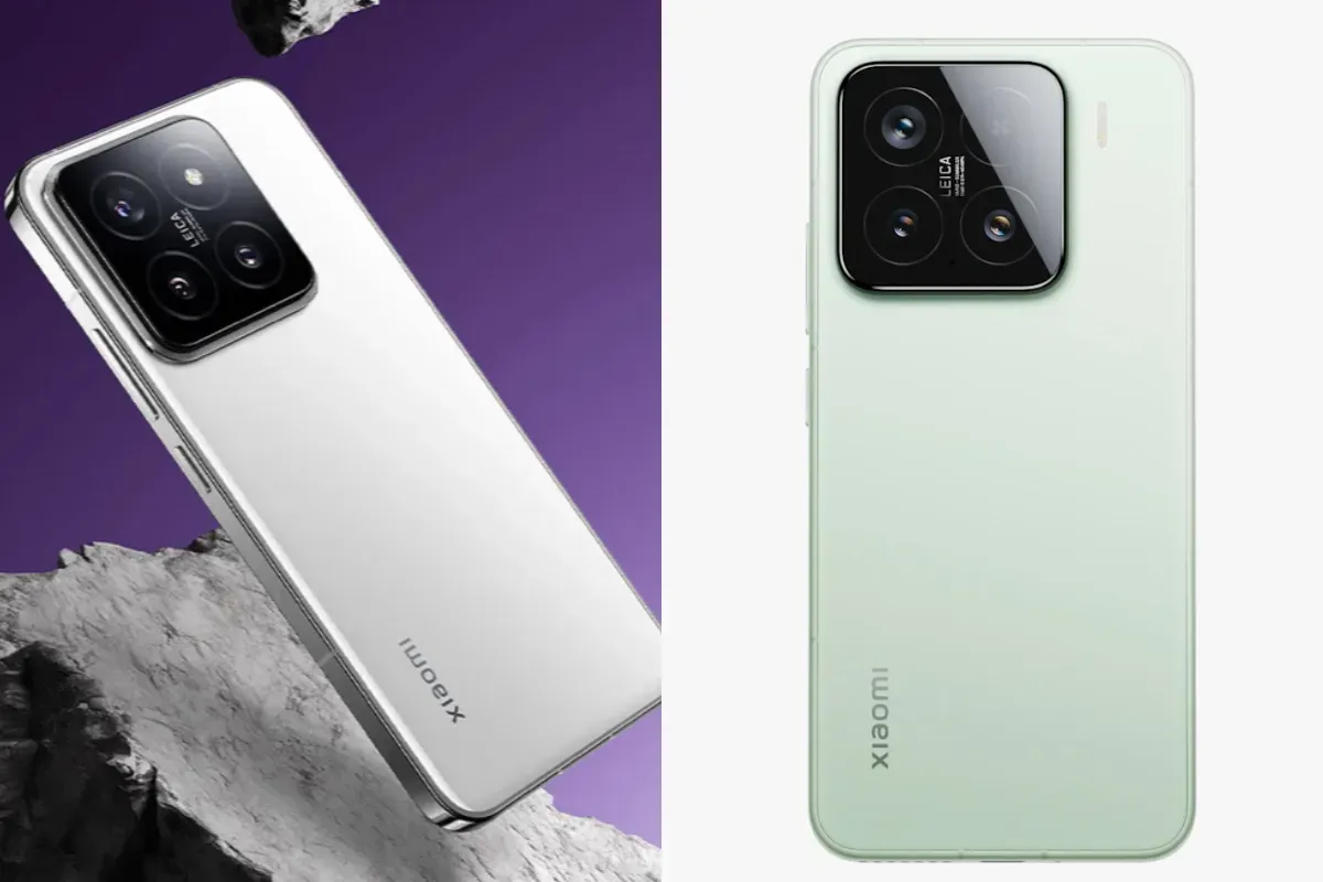 Xiaomi 14 (kiri) dan Xiaomi 15 (kanan) (Sumber: Xiaomi)