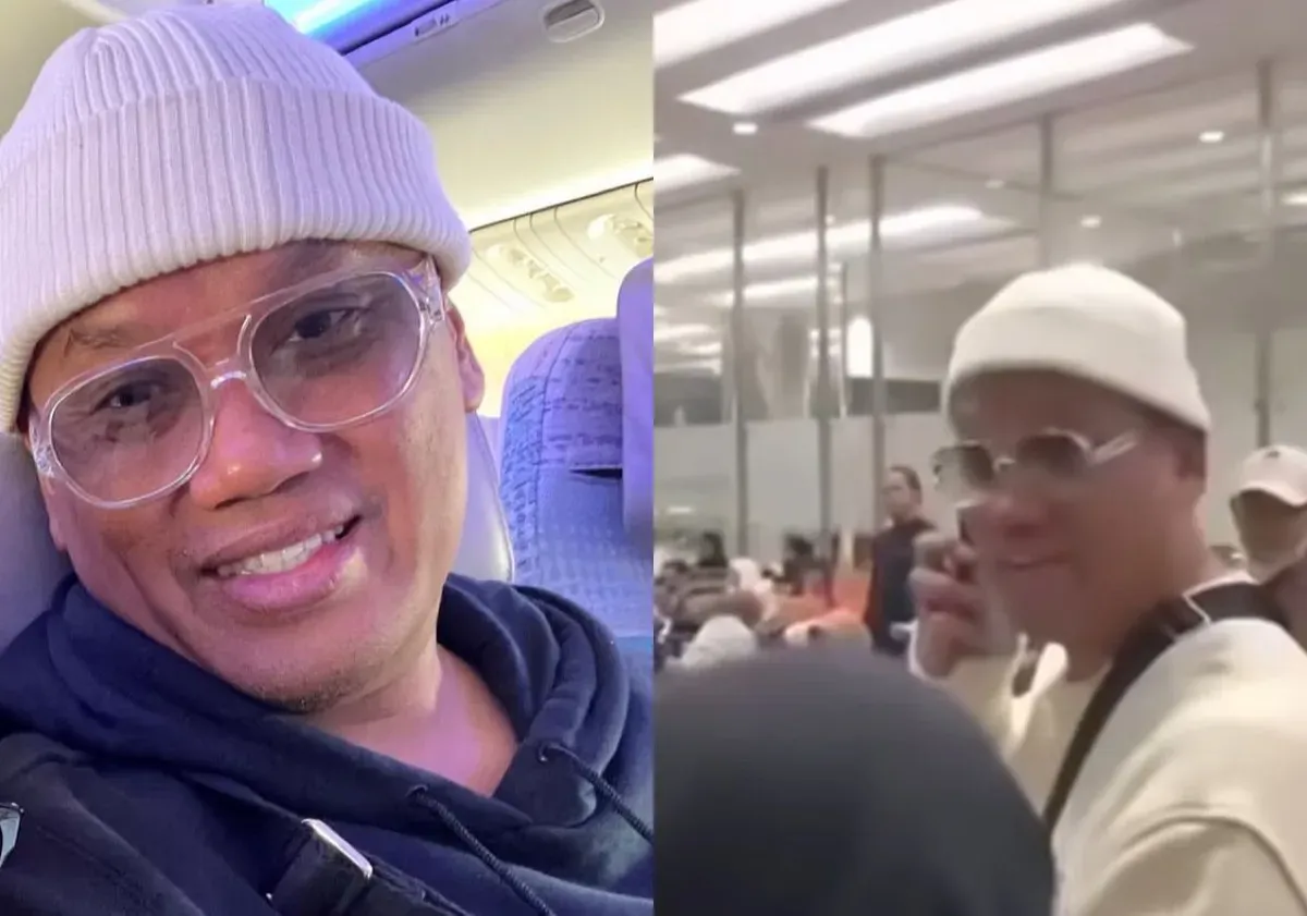 Artis sekaligus anggota DPR Komisi IX, Uya Kuya atau Surya Utama, viral karena berada di bandara usia rumahnya dijarah massa. (Sumber: Tangkapan Layar Treads)