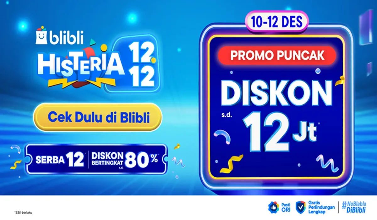 Blibli meluncurkan program promo belanja 12.12. (Sumber: Istimewa)