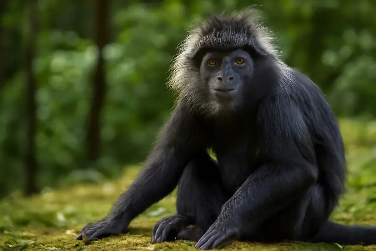 Ilustrasi - Seekor lutung jawa liar menghebohkan warga Perumahan Orchid, Pasir Putih, Sawangan, Depok. (Sumber: Istimewa/Universitas Muhammadiyah Sidoarjo)