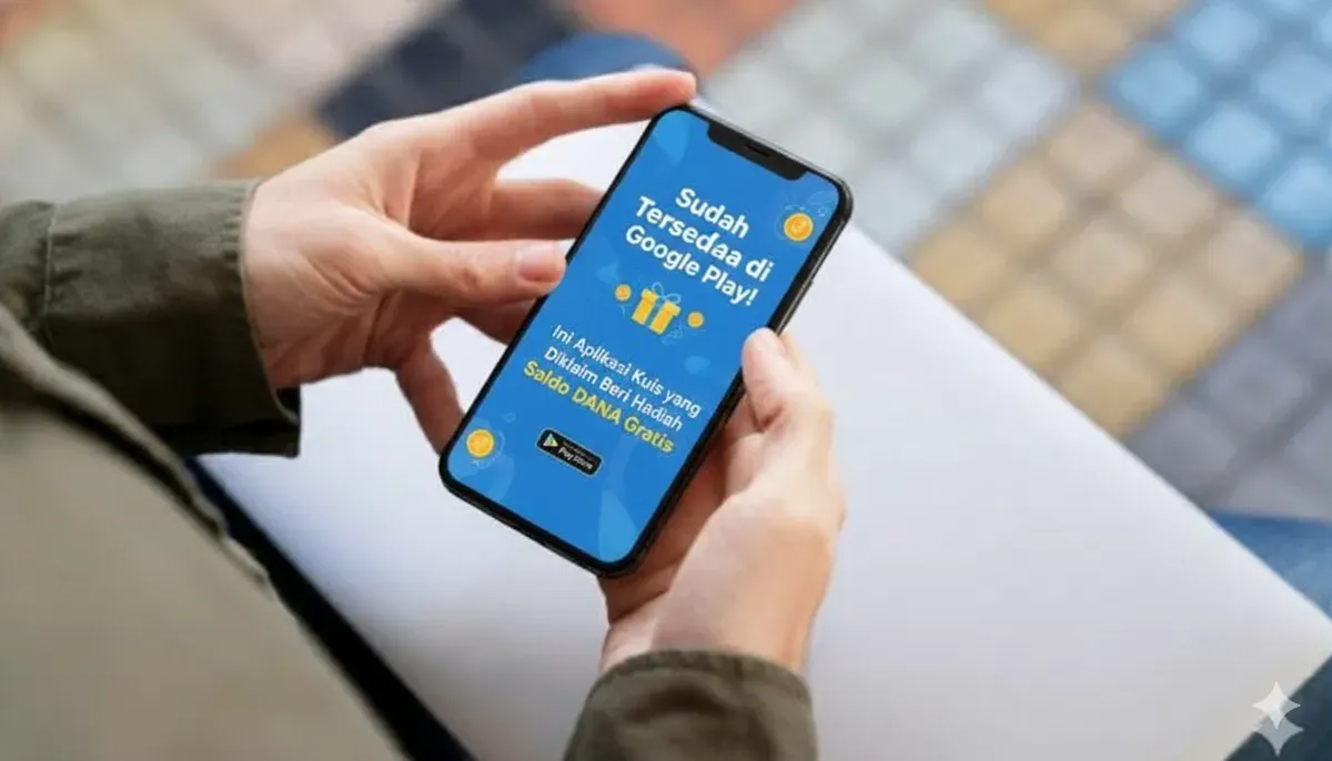 Pengguna Ramai Bahas Apk Kuis Berhadiah Saldo DANA di Google Play, Simak Faktanya (Sumber: Dok/Gemini AI)