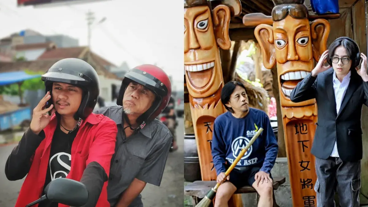 Potret kebersamaan Epy Kusnandar bersama dengan anaknya Quentin Stanislavsky dan Damar Rizal Marzuki. (Sumber: Instagram/@epy_kusnandar_official)