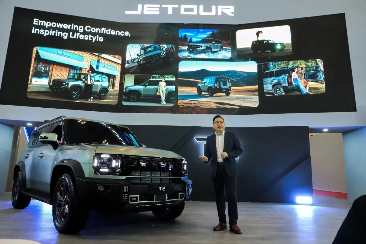 Peluncuran JETOUR T2 di Indonesia membawa SUV bergaya rugged. (Sumber: Dok JETOUR)