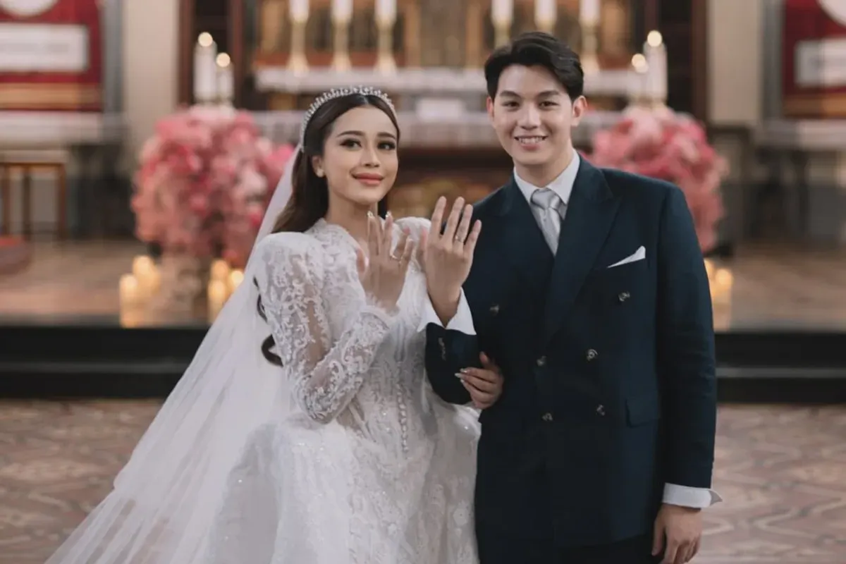 Pernikahan Brisia Jodie dan Jonathan Alden (Sumber: Instagram/brisiajodie96)