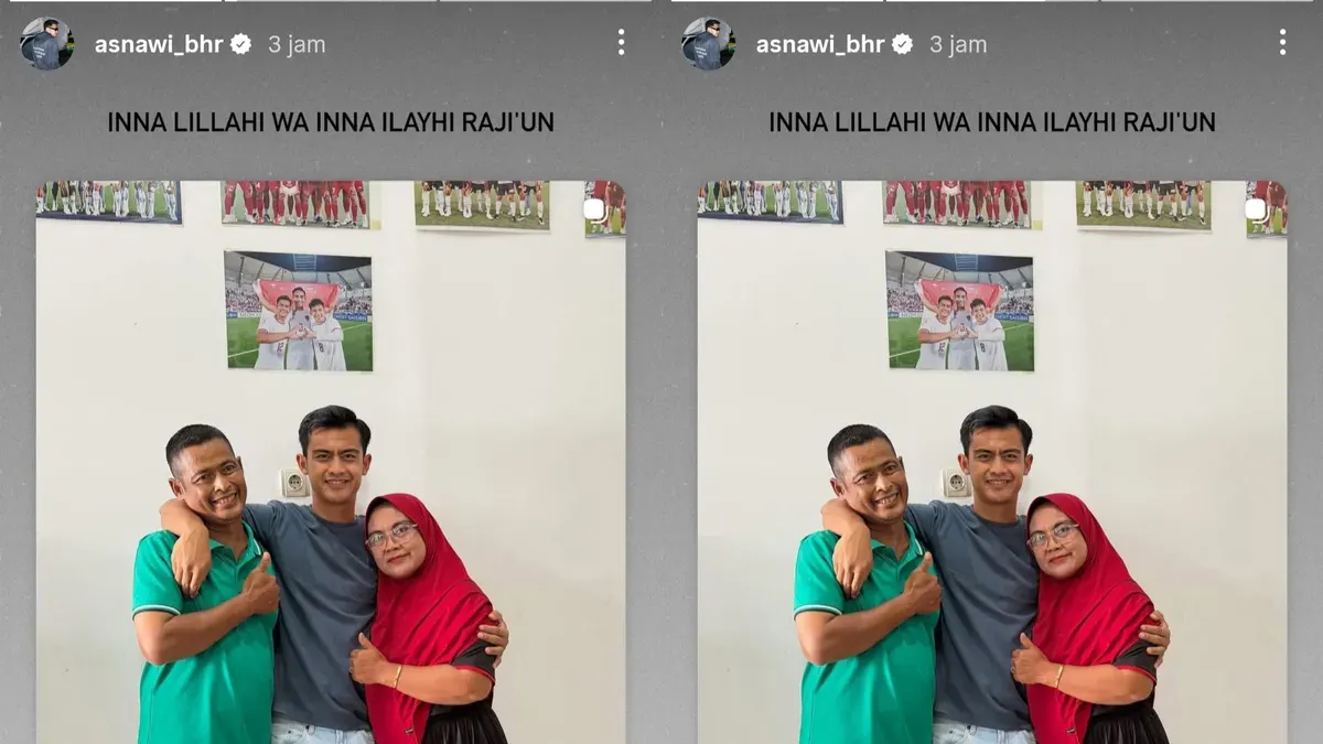 Pemain Timnas indonesia, Asnawi Mangkualam mengucapkan duka cita atas meninggalnya ayah Pratama Arhan. (Sumber: Instagram/@asnawi_bhr)