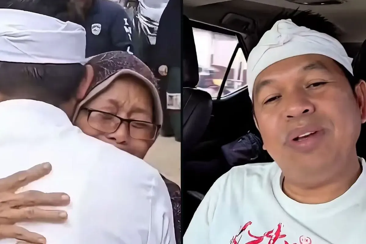 Momen pertemuan Dedi Mulyadi dengan kerabatnya yang sempat hilang ketika bencana banjir dan longsor di Sumatra. (Sumber: tangkapan layar)