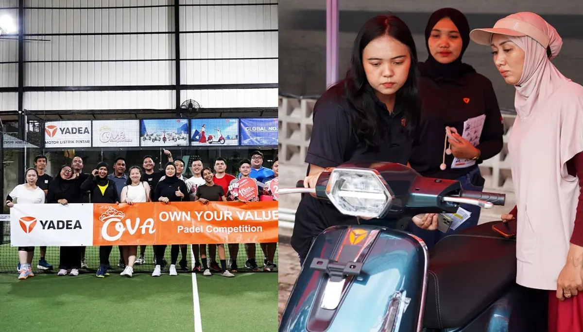 Yadea Dance Competition dan Yadea OVA Padel Competition, untuk mengajak generasi muda dan wanita aktif. (Sumber: Dok Yadea)