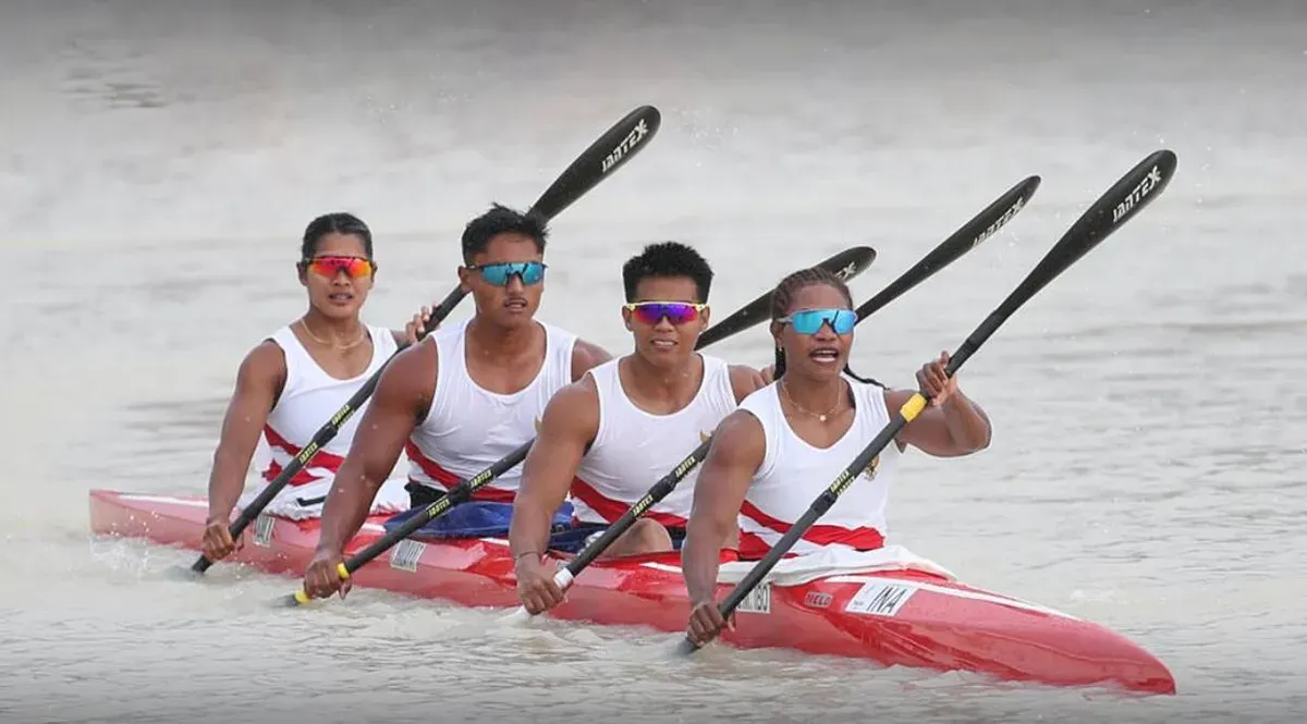 Cabang olahraga (cabor) canoe menjadi penentu hadirnya medali emas di SEA Games 2025, pada Rabu, 10 Desember 2025. (Sumber: Instagram/@timindonesiaofficial)