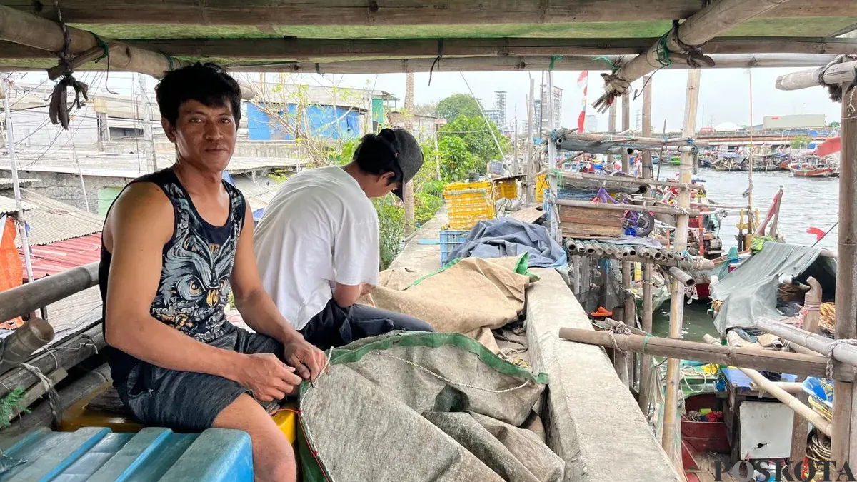 Nelayan di Cilincing, Jakarta Utara. (Sumber: Poskota/M. Tegar Jihad)