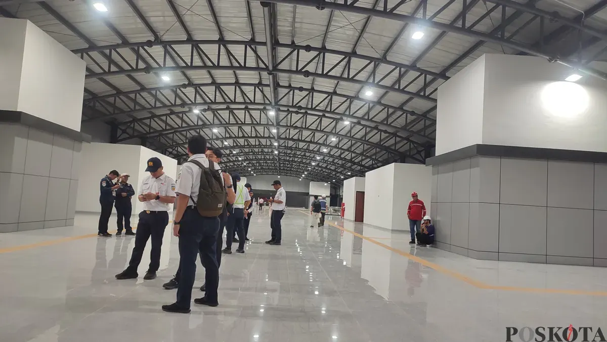 Suasana di Stasiun KAI Rangkasbitung, Lebak. (Sumber: Poskota | Foto: Samsul Fatoni)
