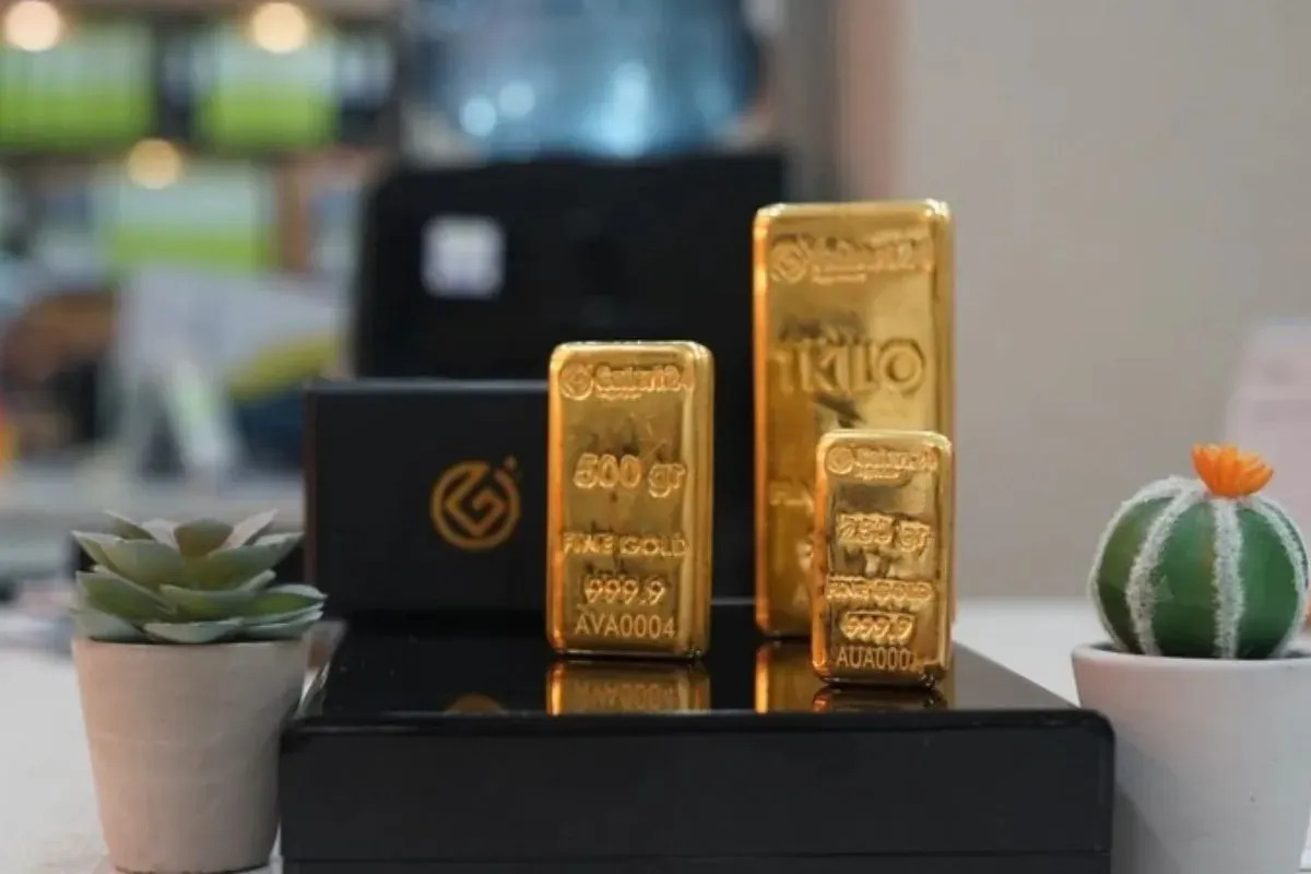 Cek daftar harga emas terbaru hari ini. (Sumber: pegadaian.co.id)