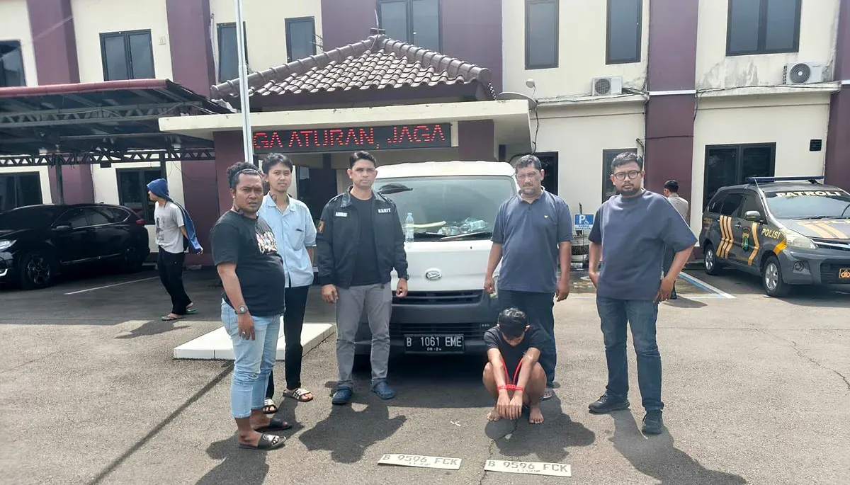 Jajaran Polsek Cikarang Pusat berhasil menangkap tiga pelaku pencurian dengan pemberatan mobil Daihatsu milik PT Bangga Kantin Jepang di wilayah Pemalang. (Sumber: Dok. Humas Polsek Cikarang Pusat)