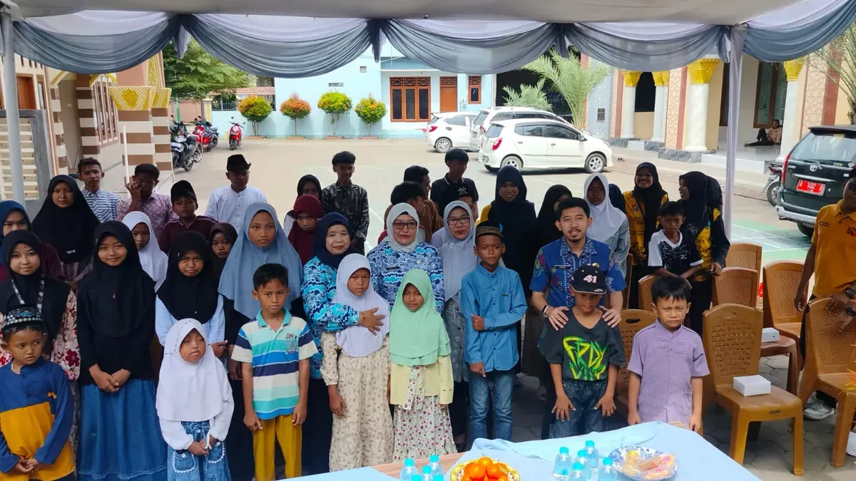 Para anjal di Yayasan Aulia Qurota Aini saat mendapatkan bimbingan fisik, mental dan spiritual dari Dinas Sosial (Dinsos) Kabupaten Serang. (Sumber: Kominfo Pemkab Serang)