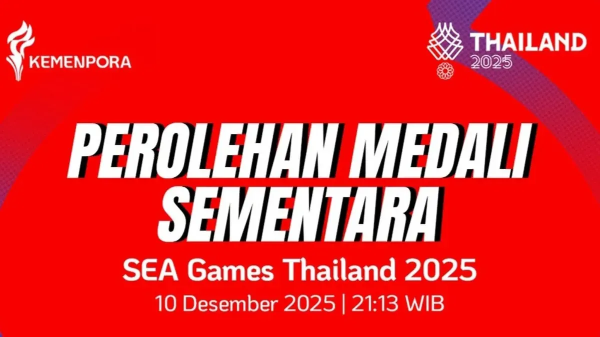 Klasemen medali SEA Games 2025. (Sumber: Instagram/@kemenpora)