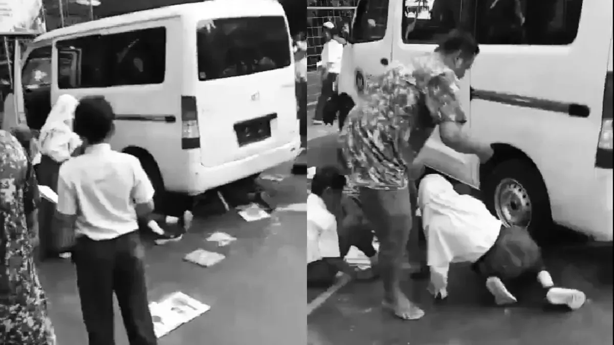 Kecelakaan di SDN Kalibaru 01 (Sumber: TikTok/biancha_sakit_hati)