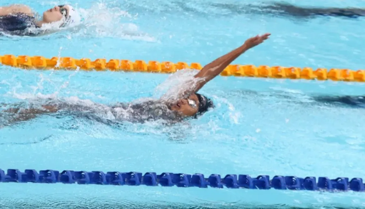 Tim renang Indonesia meloloskan total 6 perenang dan 1 tim 4x 100 m gaya ganti putra estafet Merah Putih ke babak final lomba Renang Sea Games 2025. (Sumber: Instagram/@akuatikindo)