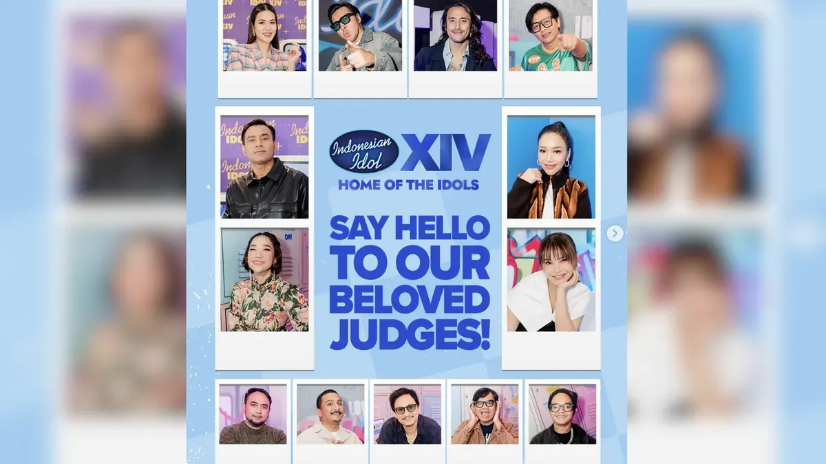 Formasi juri Indonesian Idol Season 14 yang memadukan musisi senior dan generasi baru demi penilaian yang lebih komprehensif dan relevan. (Sumber: Instagram/@Indonesianidol)