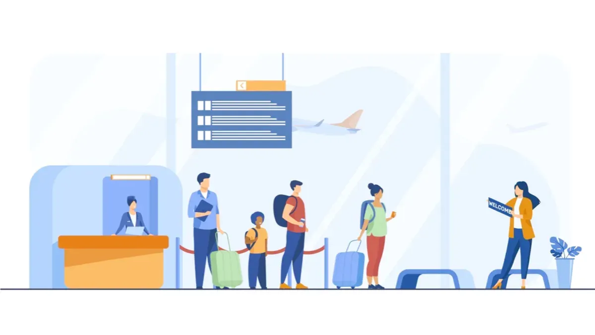 Ilustrasi prediksi lintasan pengunjung bandara Soekarno-Hatta saat Nataru 2025. (Sumber: Freepik)