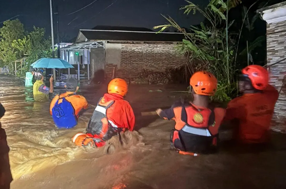 Kondisi banjir di Desa Citasuk, Kecamatan Padarincang, yang merendam sedikitnya 569 rumah. (Sumber: BPBD Kabupaten Serang)