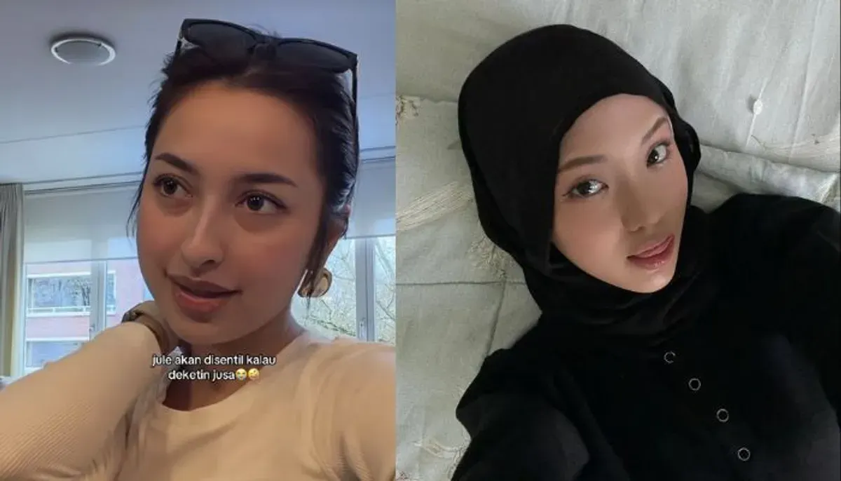 Jennifer Coppen menantang Jule adu boxing di Byon Combat usai emosi membahas dugaan perselingkuhan. (Sumber: TikTok/@randomgirl_______)