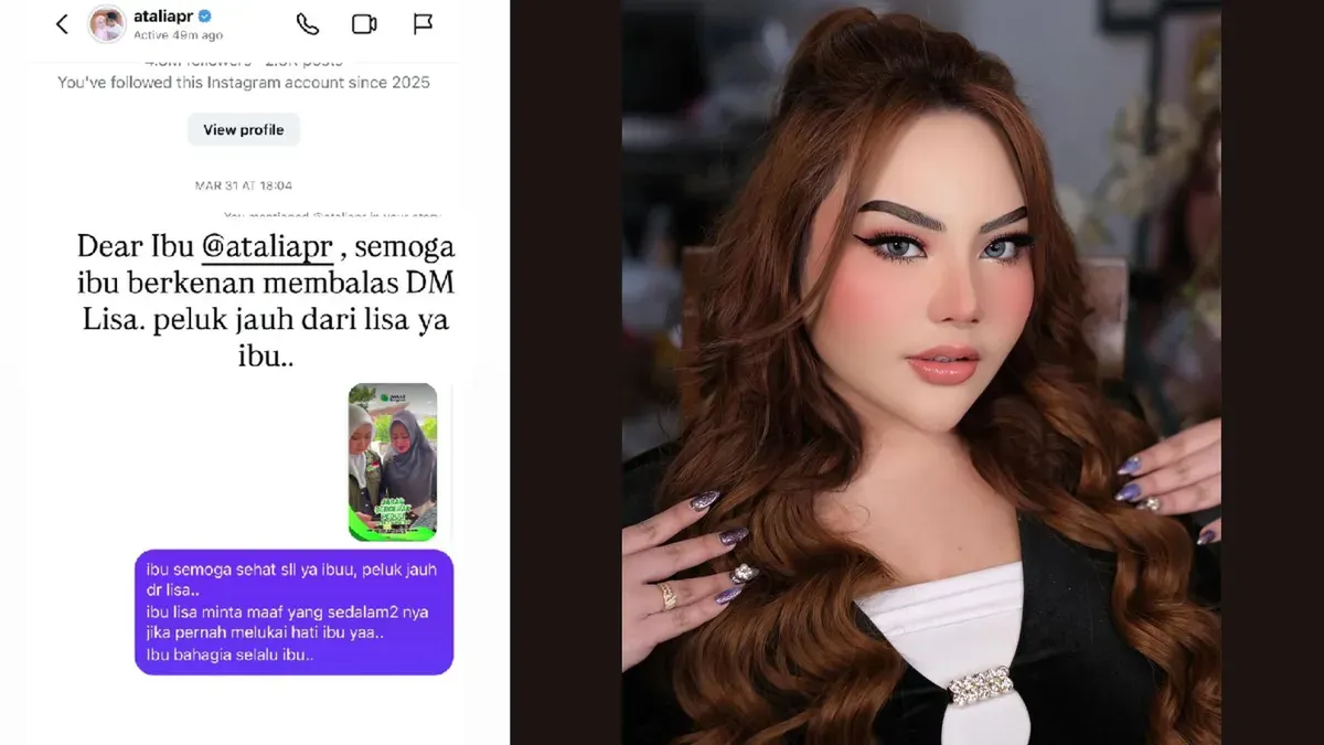 Pesan Lisa Mariana ke Bu Cinta (Sumber: Instagram/@lisamarianaaa)