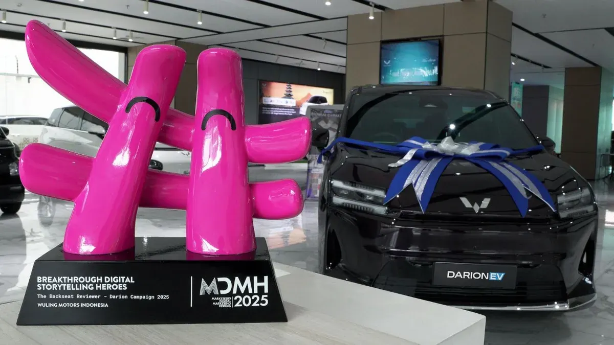 Wuling Motors meraih Breakthrough Digital Storytelling Heroes di MDMH 2025. (Sumber: Wuling)