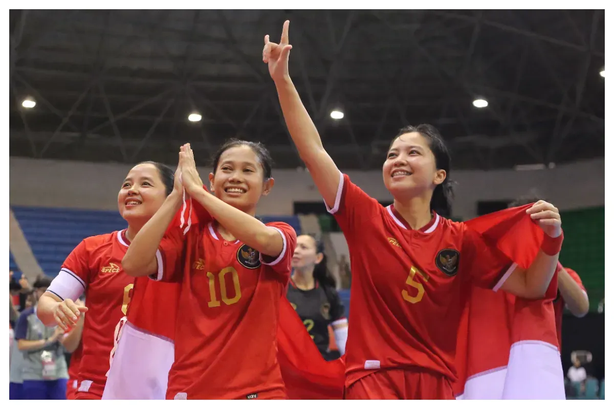 Timnas futsal putri Indonesia siap melawan Vietnam di laga final SEA Games 2025. (Sumber: X/@TimnasXtra)