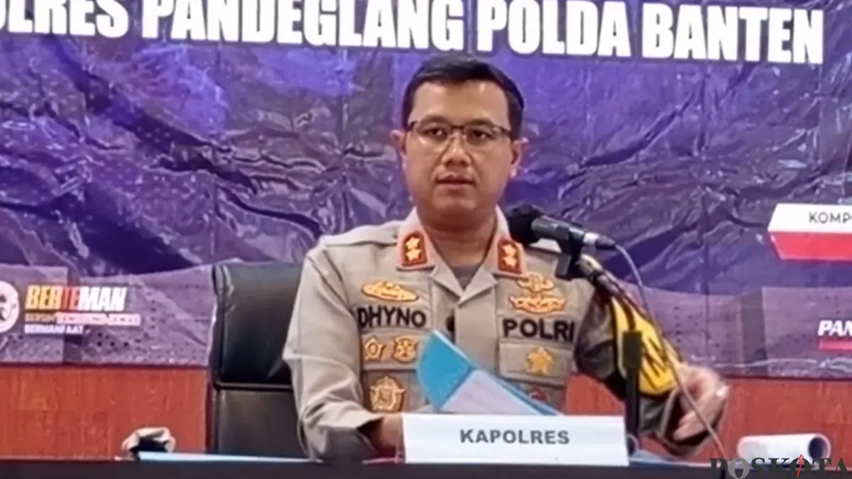 Kapolres Pandeglang, AKBP Dhyno Indra Setyadi. (Sumber: Poskota/Samsul Fatoni)