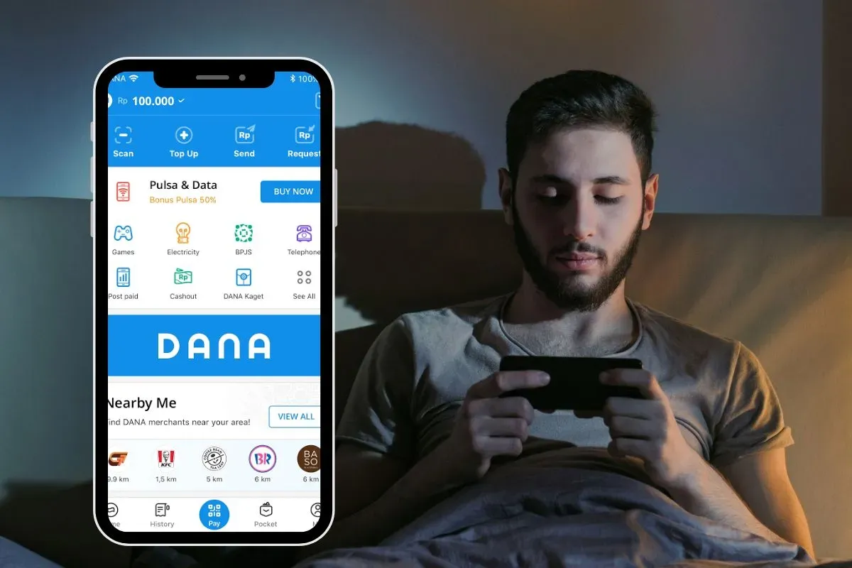 Cara mendapatkan uang Rp100.000 dengan fitur DANA (Sumber: Poskota/edited by Syifa Luthfiyah)