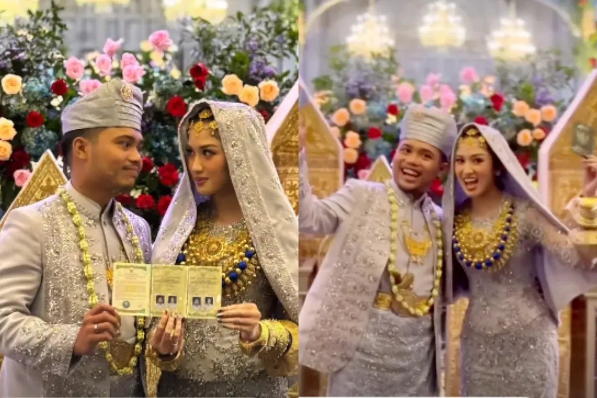 Momen bahagia Ochi Rosdiana menikah dengan Luthfi Arif Adianto. (Sumber: Instagram/@ochi24)
