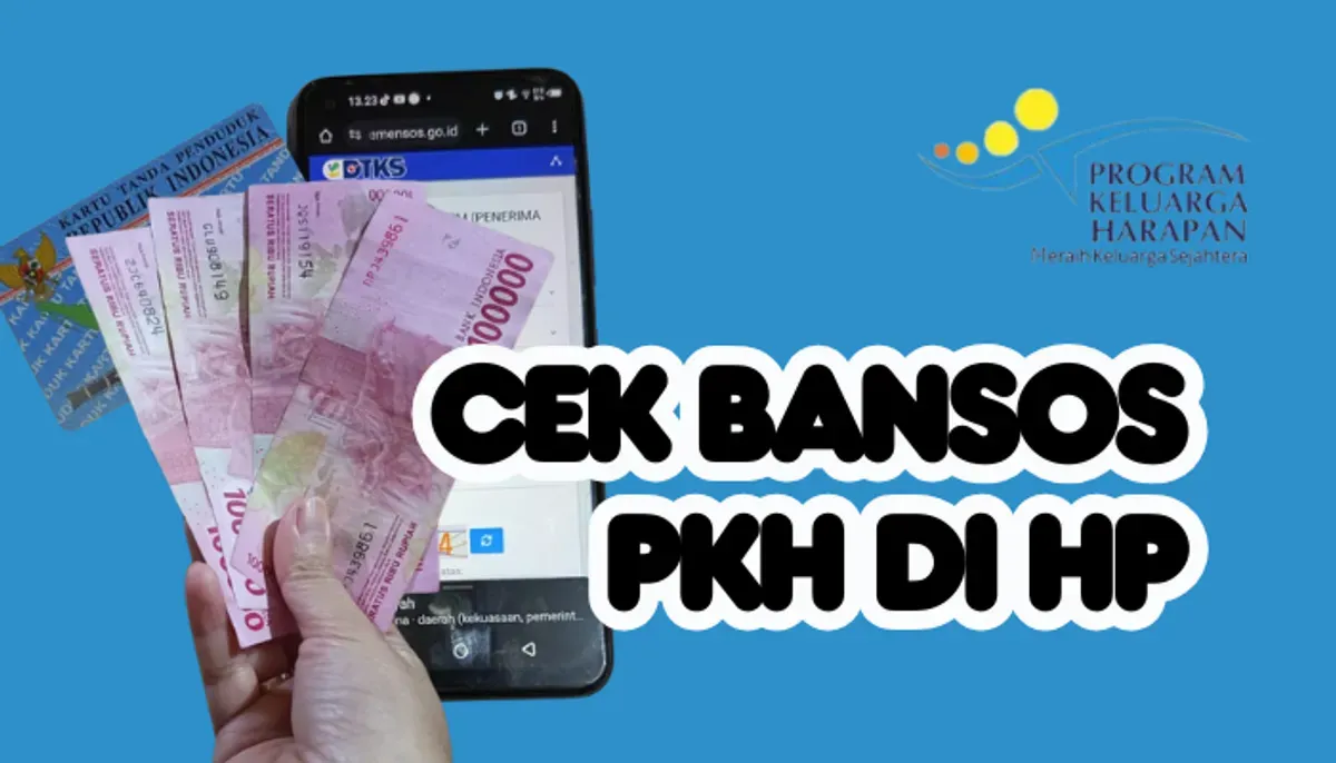 Tidak perlu datang ketempat khusus. Penerima Bansos PKH kini bisa melakukan pengecekan melalui HP. (Sumber: Poskota/Dadan Triatna)