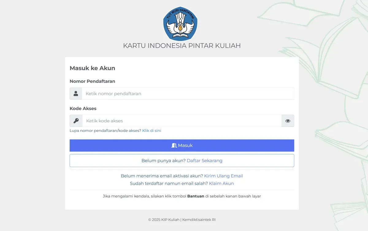 Pendaftaran KIP Kuliah 2025 dibuka! Segera daftar dan wujudkan impian kuliah tanpa hambatan finansial. (Sumber: Istimewa)