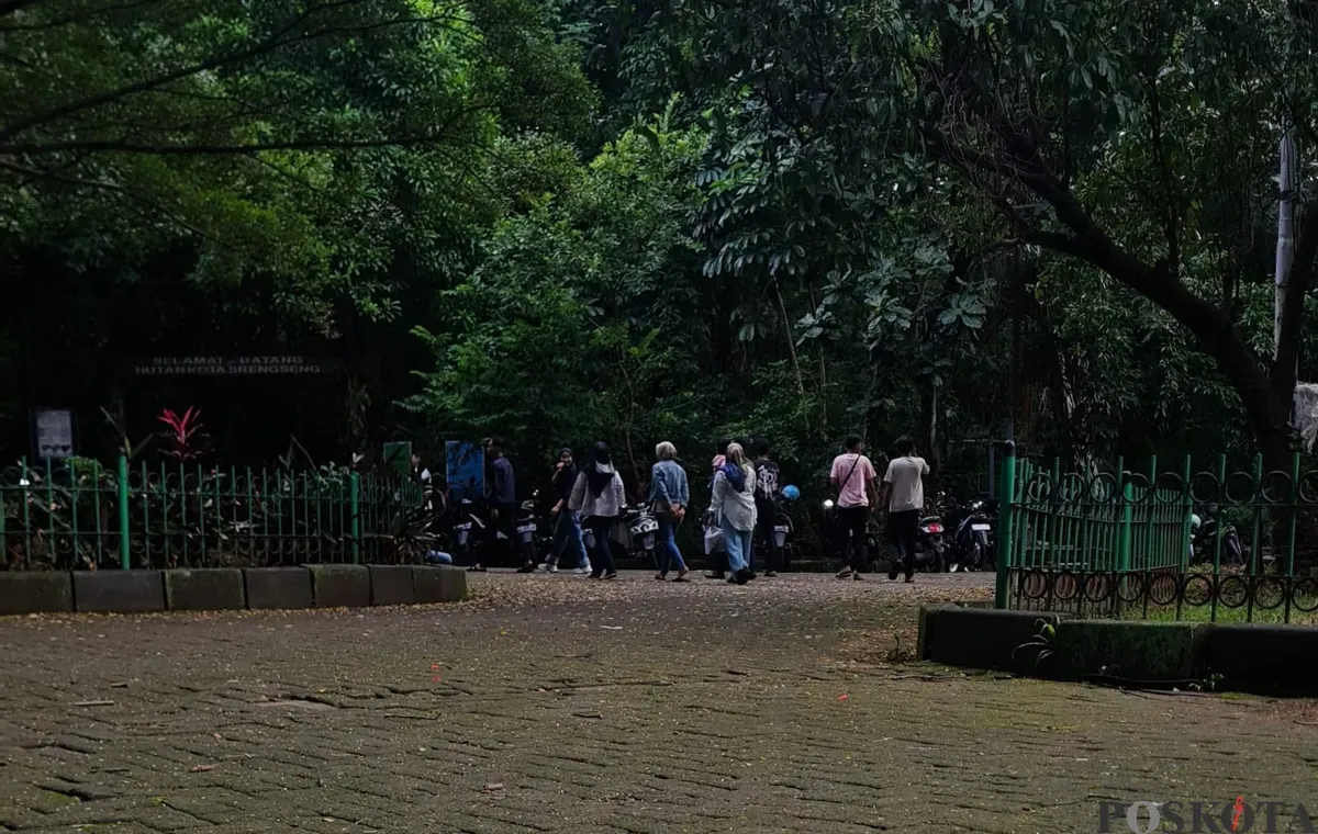 Suasana kawasan Hutan Kota Srengseng, Kembangan, Jakarta Barat. (Sumber: Poskota/Pandi Ramedhan)