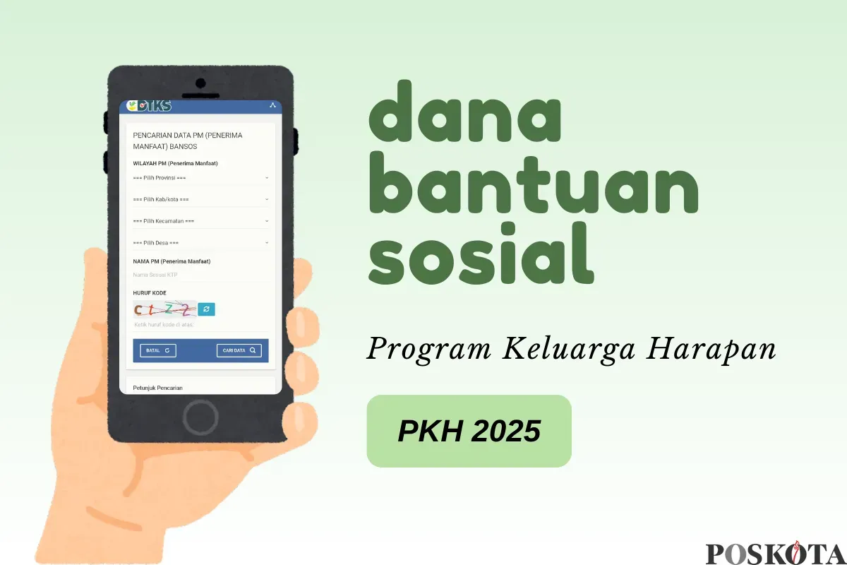 Informasi penerima bansos PKH 2025. (Sumber: Poskota/Della Amelia)