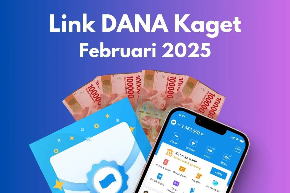 Link DANA Kaget Rp300.000 hari ini Jumat, 7 Februari 2025.