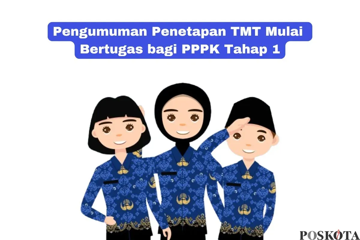 Pengumuman TMT bertugas bagi PPPK tahap 1. (Sumber: Poskota/Arip Apandi)