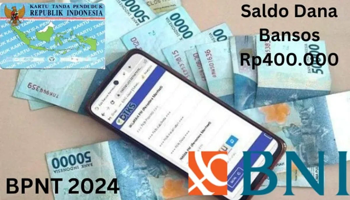 NIK e-KTP atas nama Anda telah menerima saldo dana bansos Rp400.000 dari subsidi BPNT 2024 via Rekening BNI. (Sumber: Poskota/Gabriel Omar Batistuta)